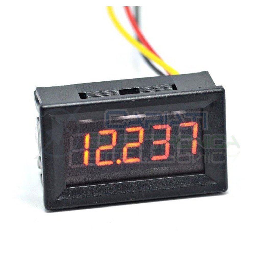 Display Voltometro ROSSO 5 CIFRE DECIMALI 0-33.000 Vdc da pannello alta precisioneGenerico