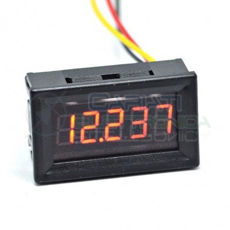 Display Voltometro ROSSO 5 CIFRE DECIMALI 0-33.000 Vdc da pannello alta precisioneGenerico
