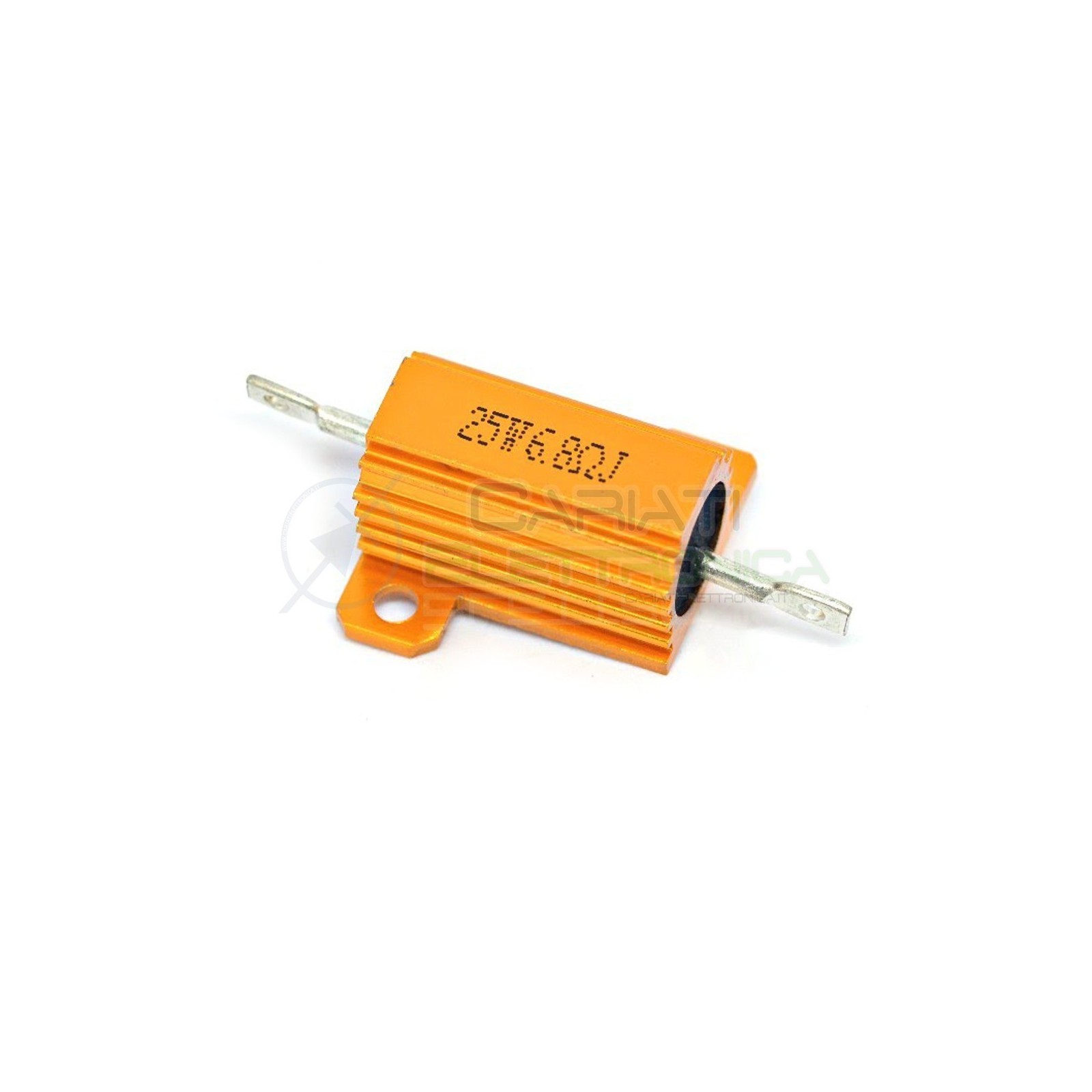 Resistenza corazzata 25 watt 6,8 ohm 25W 6,8ohm Corpo in alluminio 25watt Generico