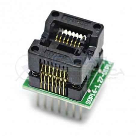 Adattatore Basetta Test PCB Programmazione SOP16 a DIP16 150milsGenerico