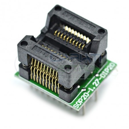 Adattatore Basetta Test PCB Programmazione SOP20 a DIP20