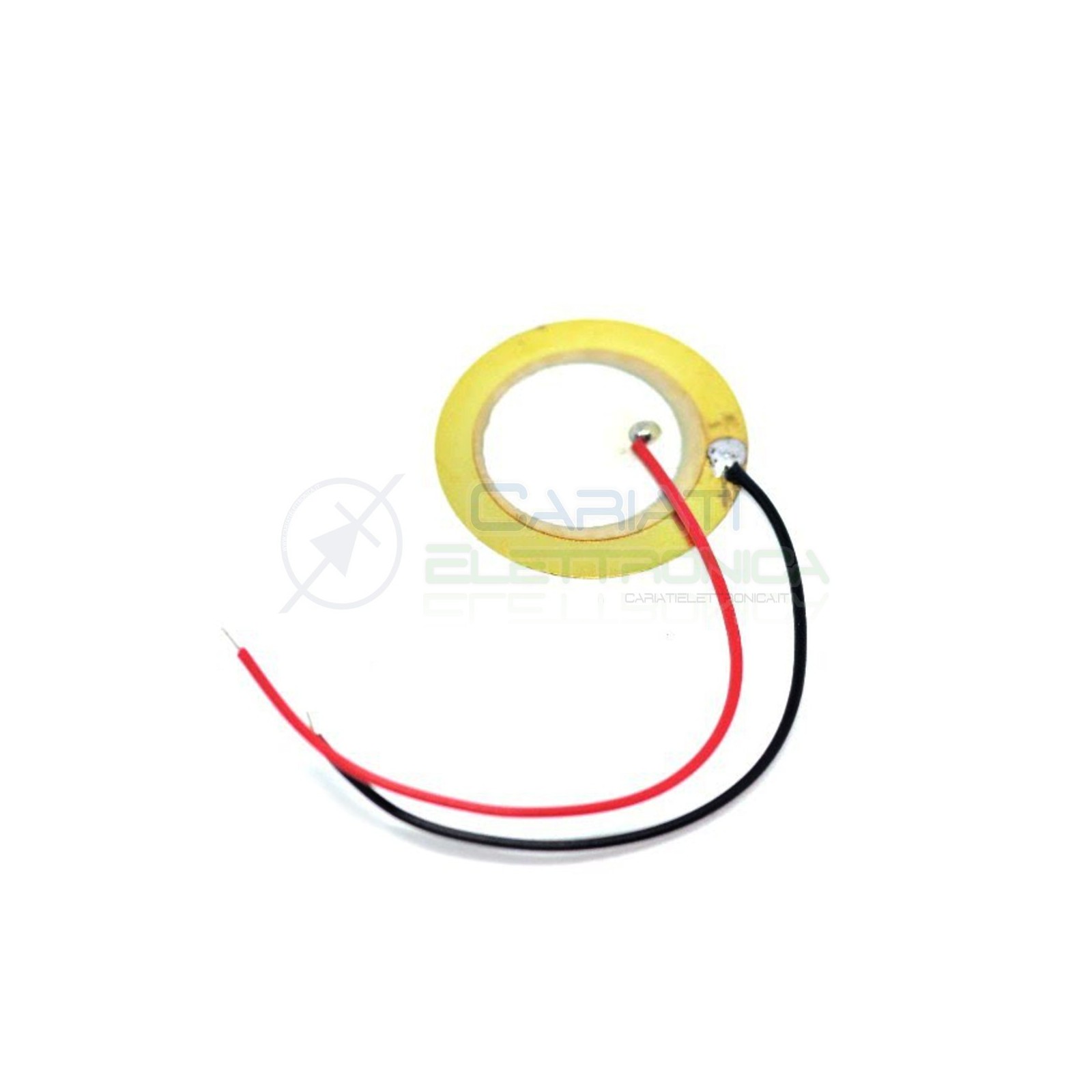 2 PEZZI Trasduttore piezo piezoelettrico con cavi diametro 20mm