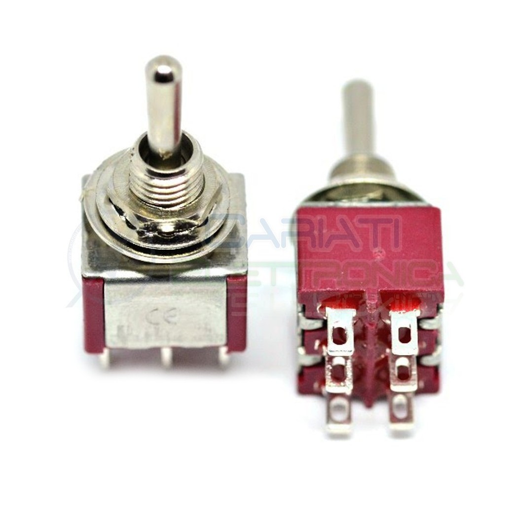 Interruttore Deviatore a Leva ON ON 3A 125V 6 Pin