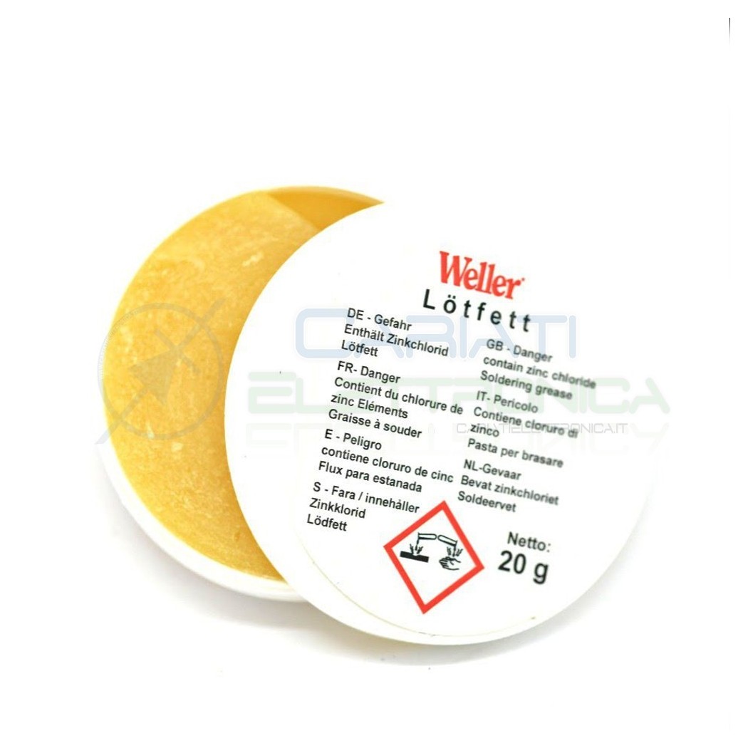 Weller Pasta saldante salda 20g per saldatura punte saldatore stagno Weller
