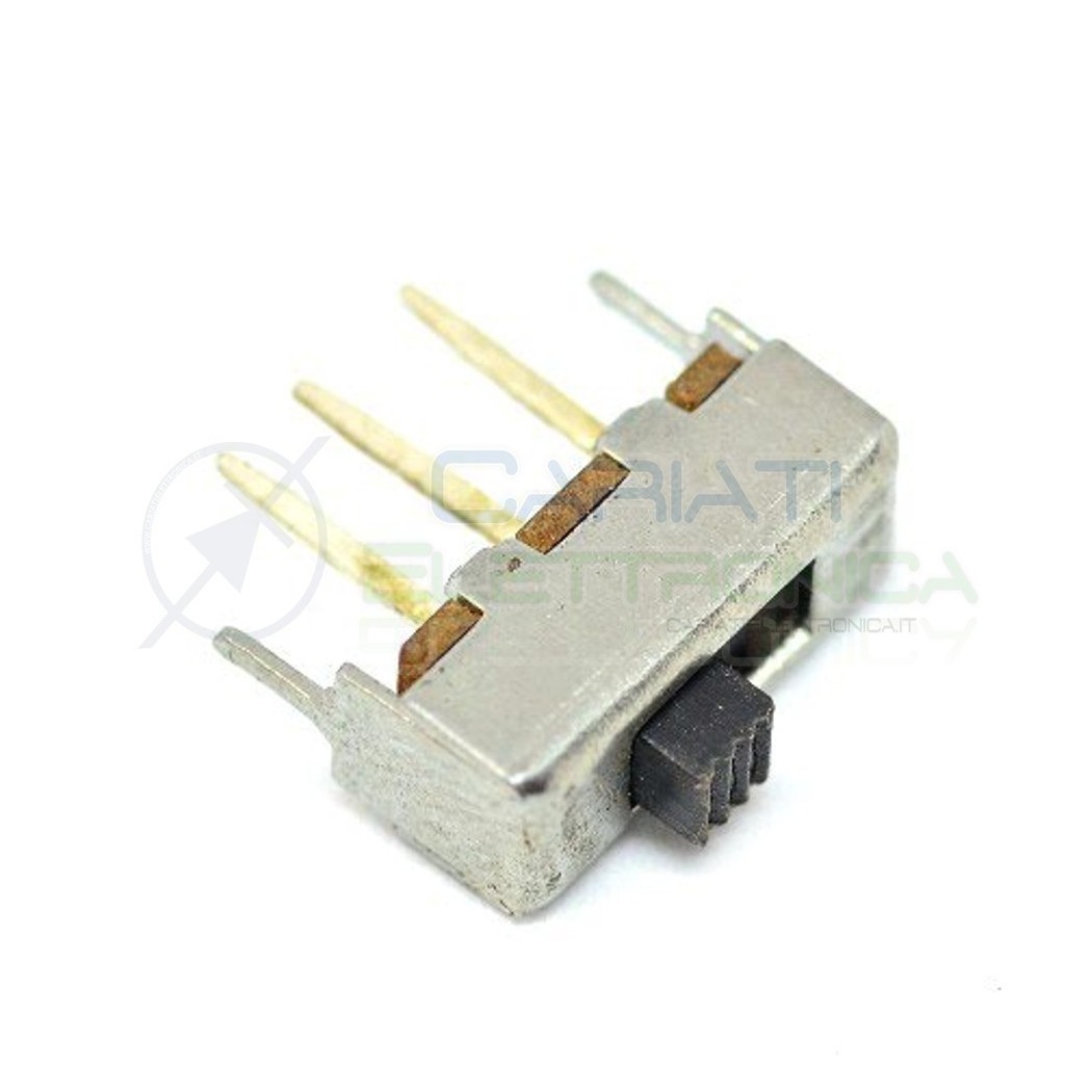 2 PEZZI Interruttore Deviatore a Slitta Slide 3 pin con altezza leva 2mm