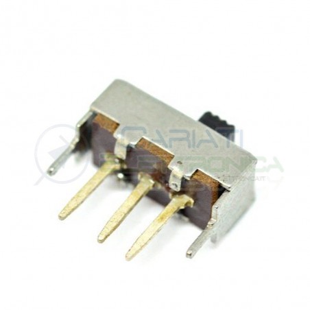 2 PEZZI Interruttore Deviatore a Slitta Slide 3 pin con altezza leva 2mm