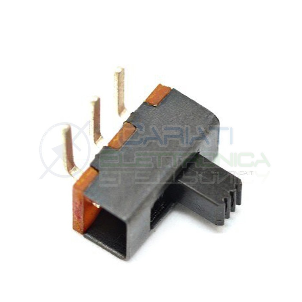 2 PEZZI Interruttore Deviatore a Slitta Slide 3 pin 90 gradi con altezza leva 4mm