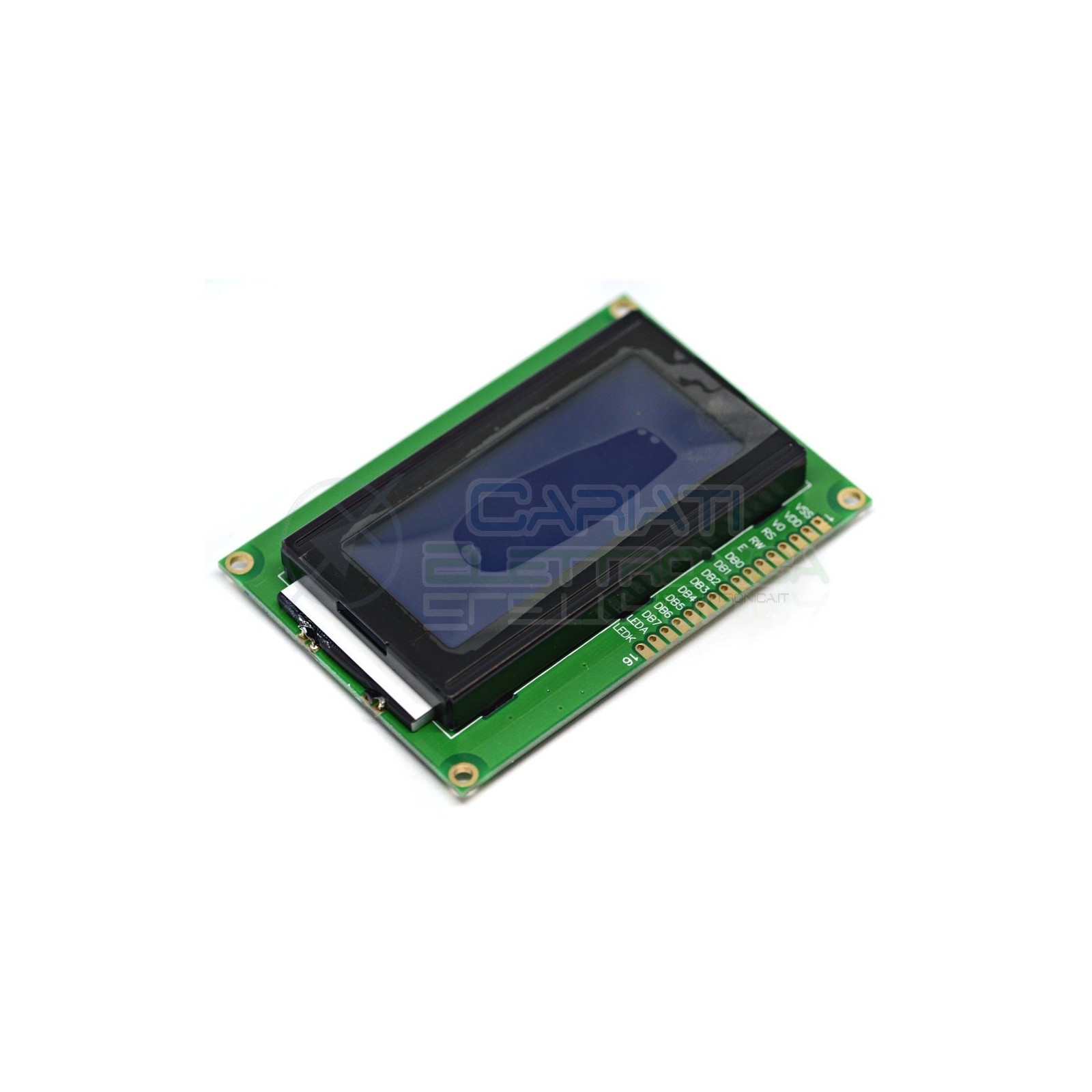 Display Lcd Character Lcm BLU 16x4 1604 Caratteri Retroilluminato Comp. HD44780