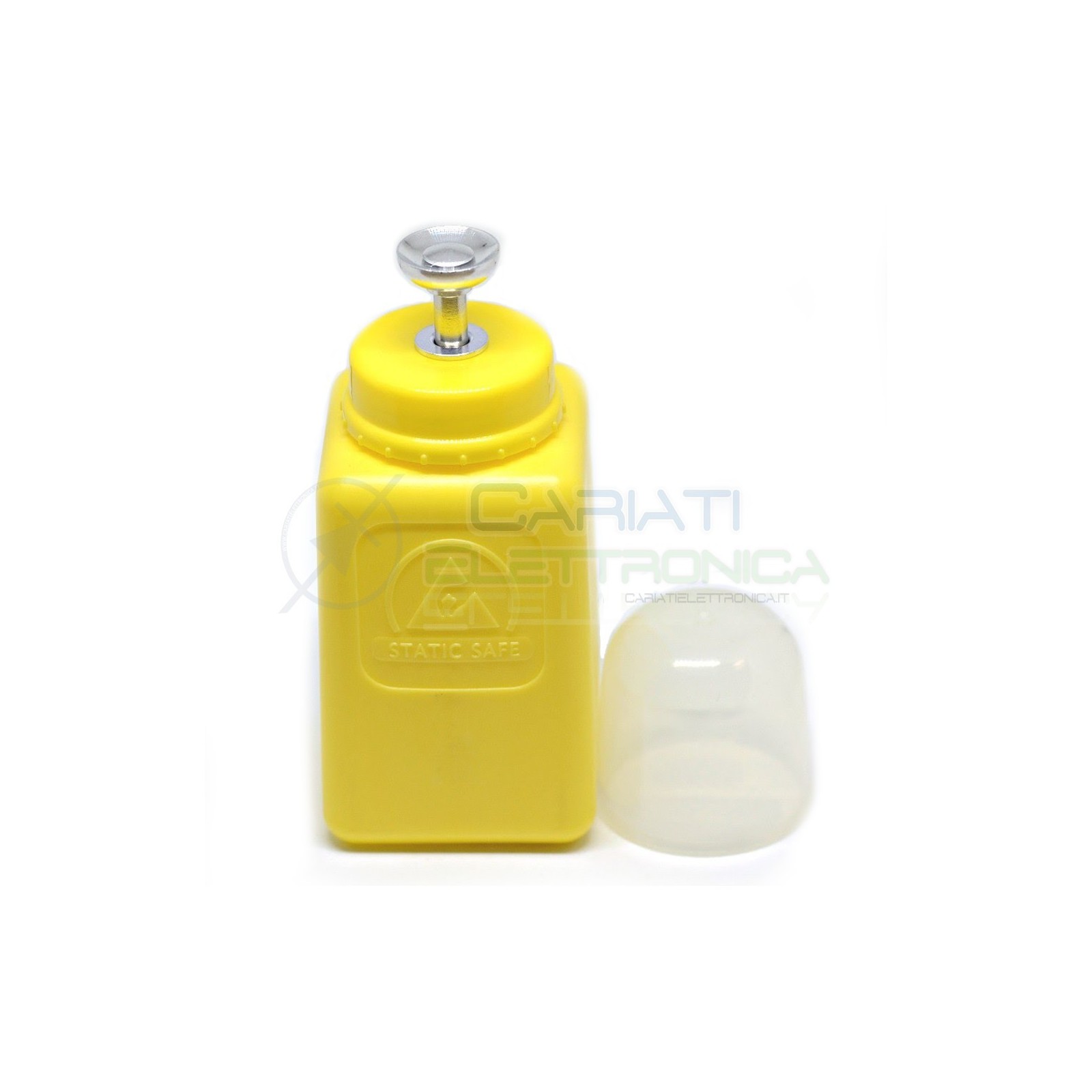 Dosatore fiala bottiglia 200ml ESD antistatico HDPE Colore GIALLO