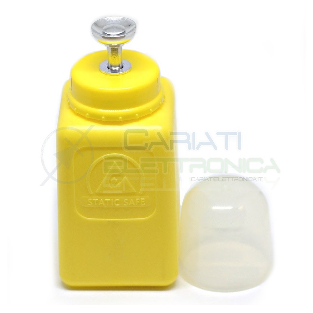 Dosatore fiala bottiglia 200ml ESD antistatico HDPE Colore GIALLO