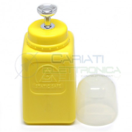 Dosatore fiala bottiglia 200ml ESD antistatico HDPE Colore GIALLO