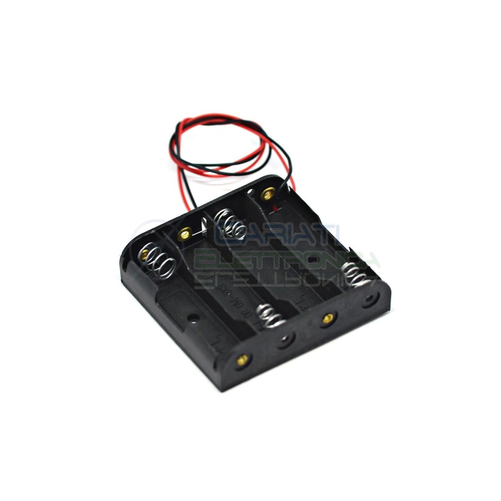 Porta Batteria stilo 4 posti con Cavo Pile AA LR06 PortaBatteria Generico