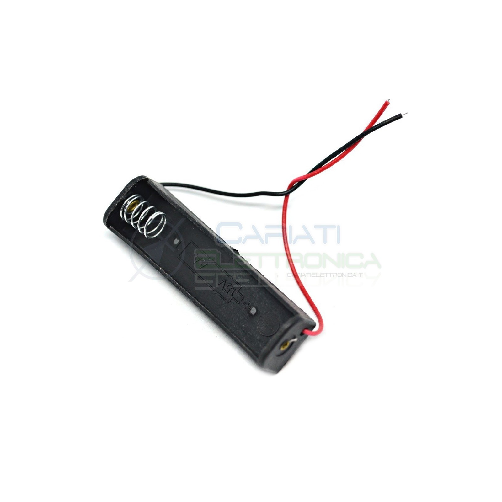 2 Pezzi Porta Batteria PortaBatteria Pila AA con Cavi Generico