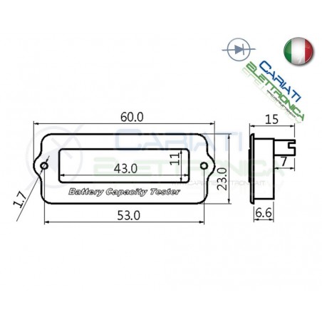 INDICATORE DI CARICA VOLTMETRO Display led per batterie al piombo 24VGenerico
