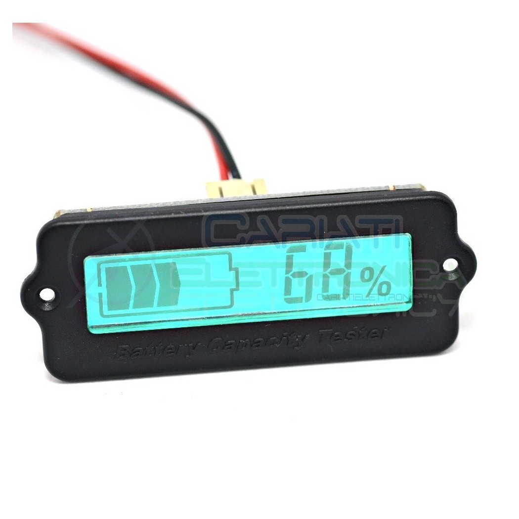 Indicatore di carica voltometro 24V Display led per batterie al piombo 24V Generico