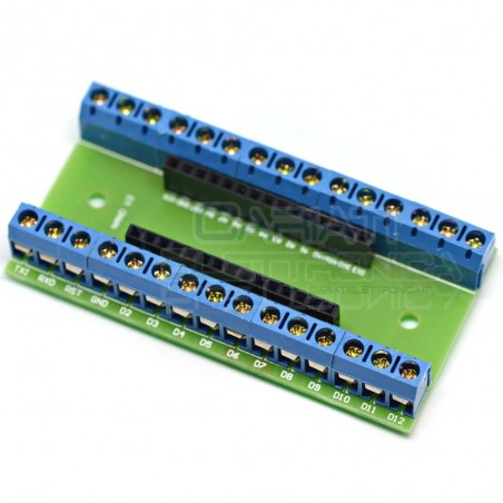 Scheda Pinout Arduino Nano V3 con morsetti a vite Adattatore morsettiera caviGenerico