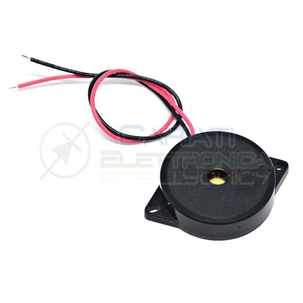 Sound transducer piezo alarm without built-in generator 1,1Khz 3mA 1-30V AC height 9mm 85dB