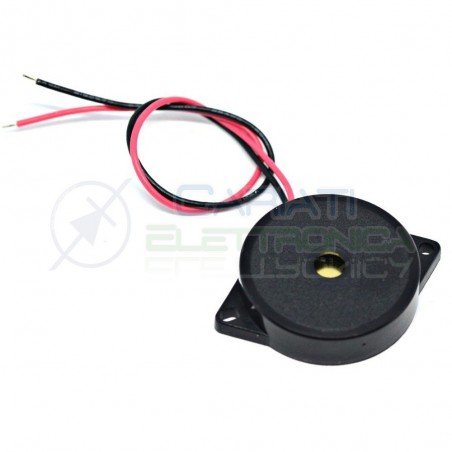 Sound transducer piezo alarm without built-in generator 1,1Khz 3mA 1-30V AC height 9mm 85dB