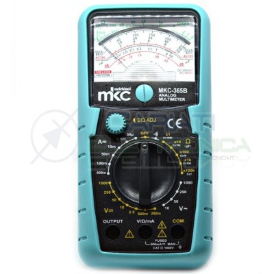 Multimetro tester analogico con continuita' MKC strumentazione MKC-365C MKC