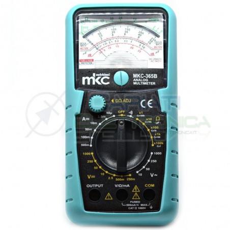 Multimetro tester analogico con continuita' MKC strumentazione MKC-365C MKC