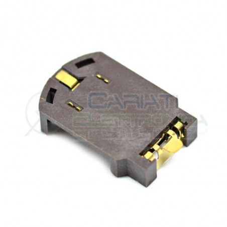 Portabatterie SMD Piatto per Batteria a Bottone CR2032 CR 2032Generico