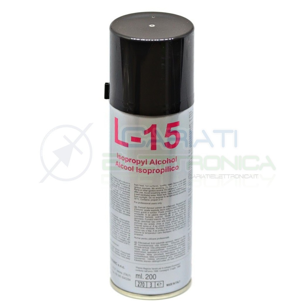 L-15 200ml DUE-CI SPRAY DETERGENTE ALCOOL Isopropilico per Pulizia L15 Due-Ci