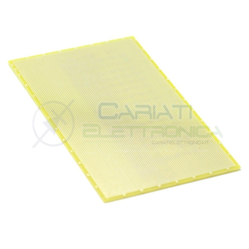 Basetta Millefori 100x160mm Sperimentale Passo 1,27mm Monofaccia in Vetronite BreadBoard Generico