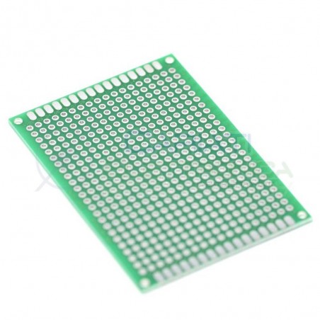Basetta millefori 70x50mm Doppia Faccia Passo 2,54mm Breadboard Cariati Elettronica