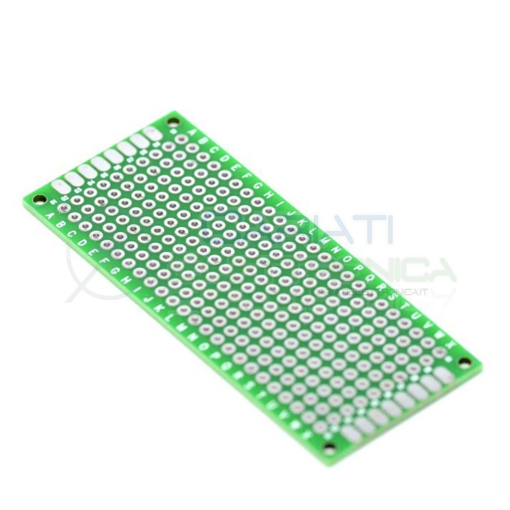 Basetta millefori 70x30mm Doppia Faccia Passo 2,54mm Breadboard Cariati Elettronica