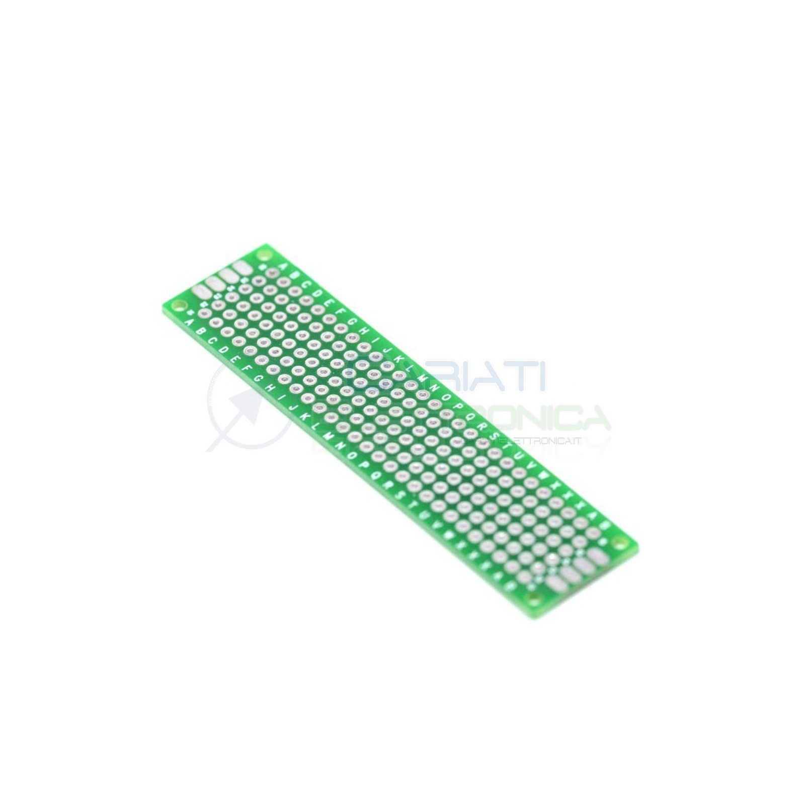 Basetta millefori 80x20mm Doppia Faccia Passo 2,54mm Breadboard Cariati Elettronica
