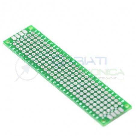 BASETTA MILLEFORI 80 x 20 mm Doppia Faccia BREADBOARDCariati Elettronica