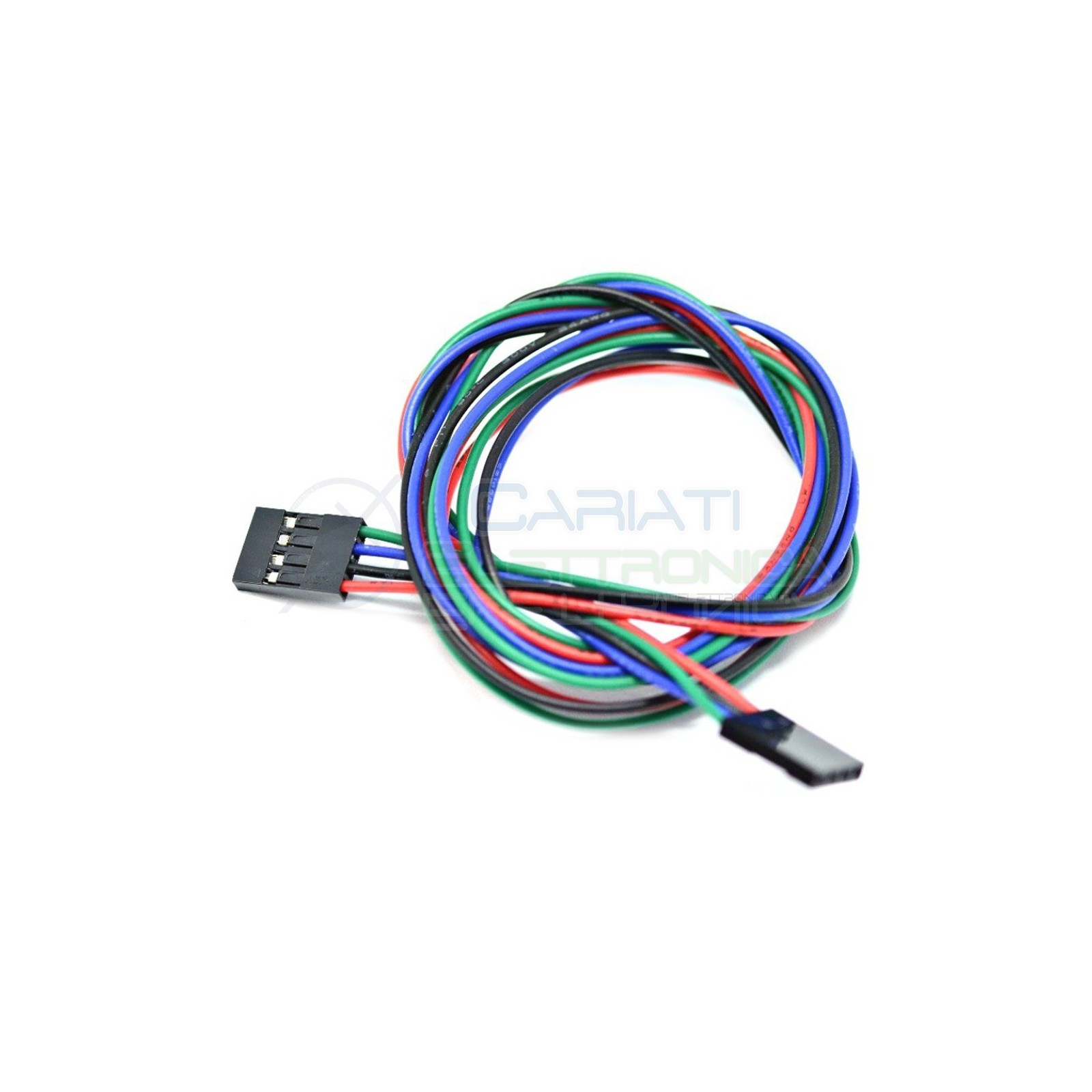 Cavo DUPONT 4 contatti da 70cm con connettore femmina jumper arduino