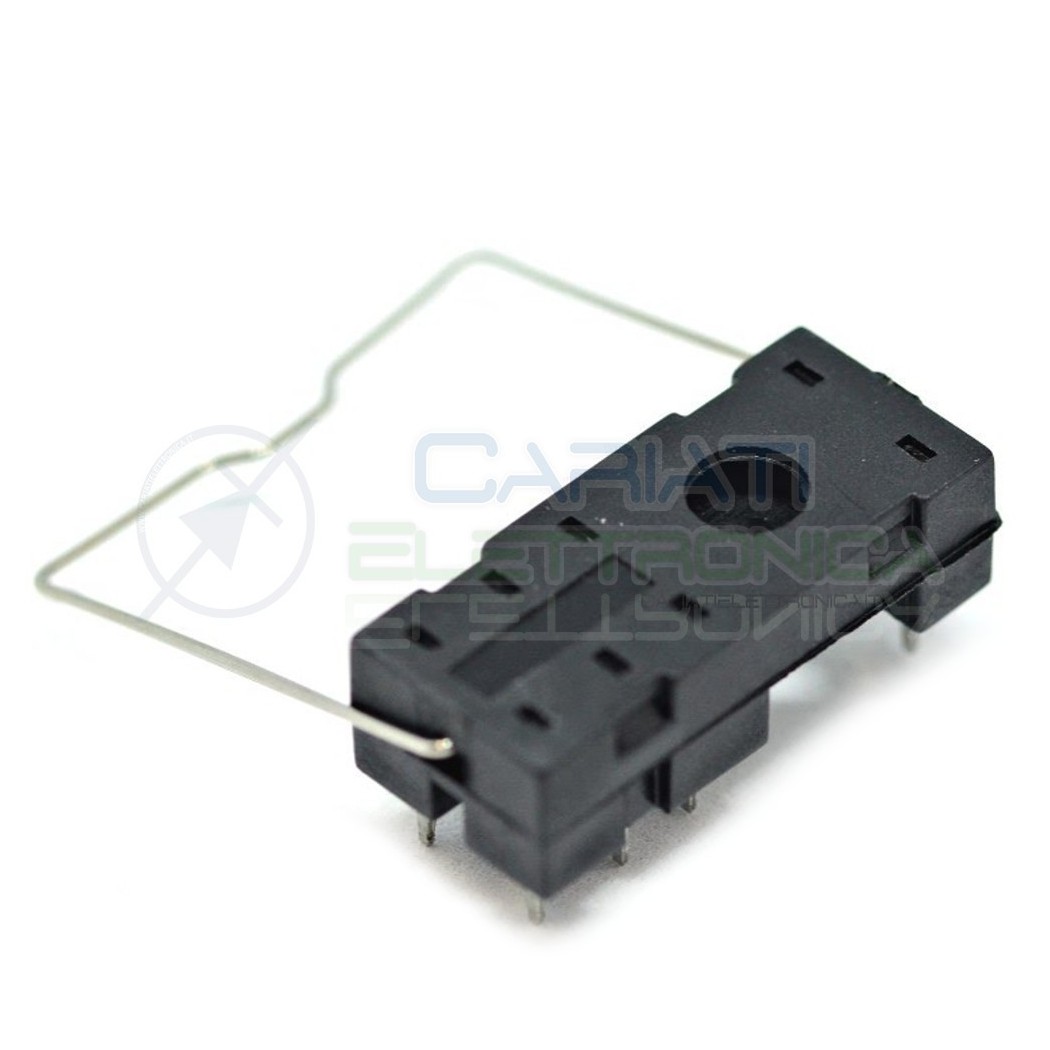 Portarelè Zoccolo per Relè doppio scambio 8 pin pcb circuito stampato portaGenerico