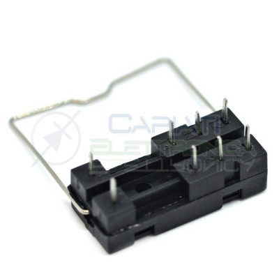 Portarelè Zoccolo per Relè doppio scambio 8 pin pcb circuito stampato portaGenerico