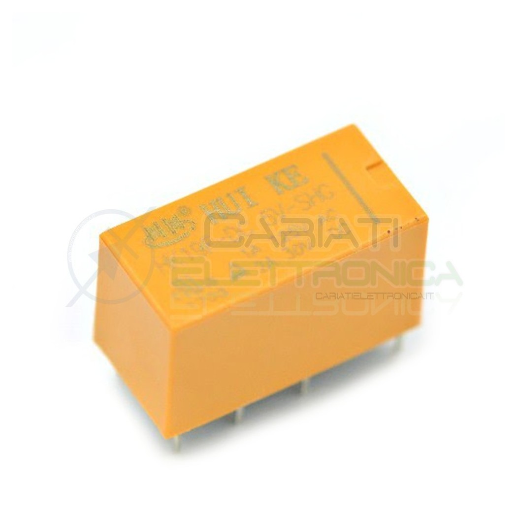 Relè Doppio Scambio HK19F-DC 5V-SHG 5VDC 5V DPDT 2AHONGFA RELAY