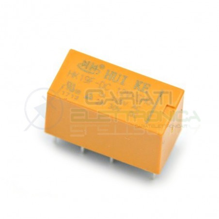 Relè Doppio Scambio HK19F-DC 12V-SHG 12VDC DPDT 2A HONGFA RELAY