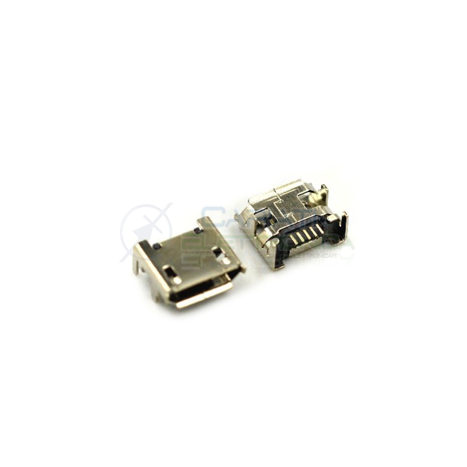 2 Pezzi Connettore Presa Micro USB B 5 pin
