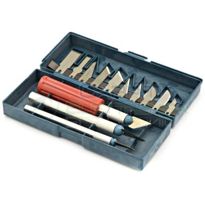 KIT da 16 PEZZI Set tagliabalsa COLTELLI PRECISIONE TAGLIERINI TAGLIAERINOGenerico