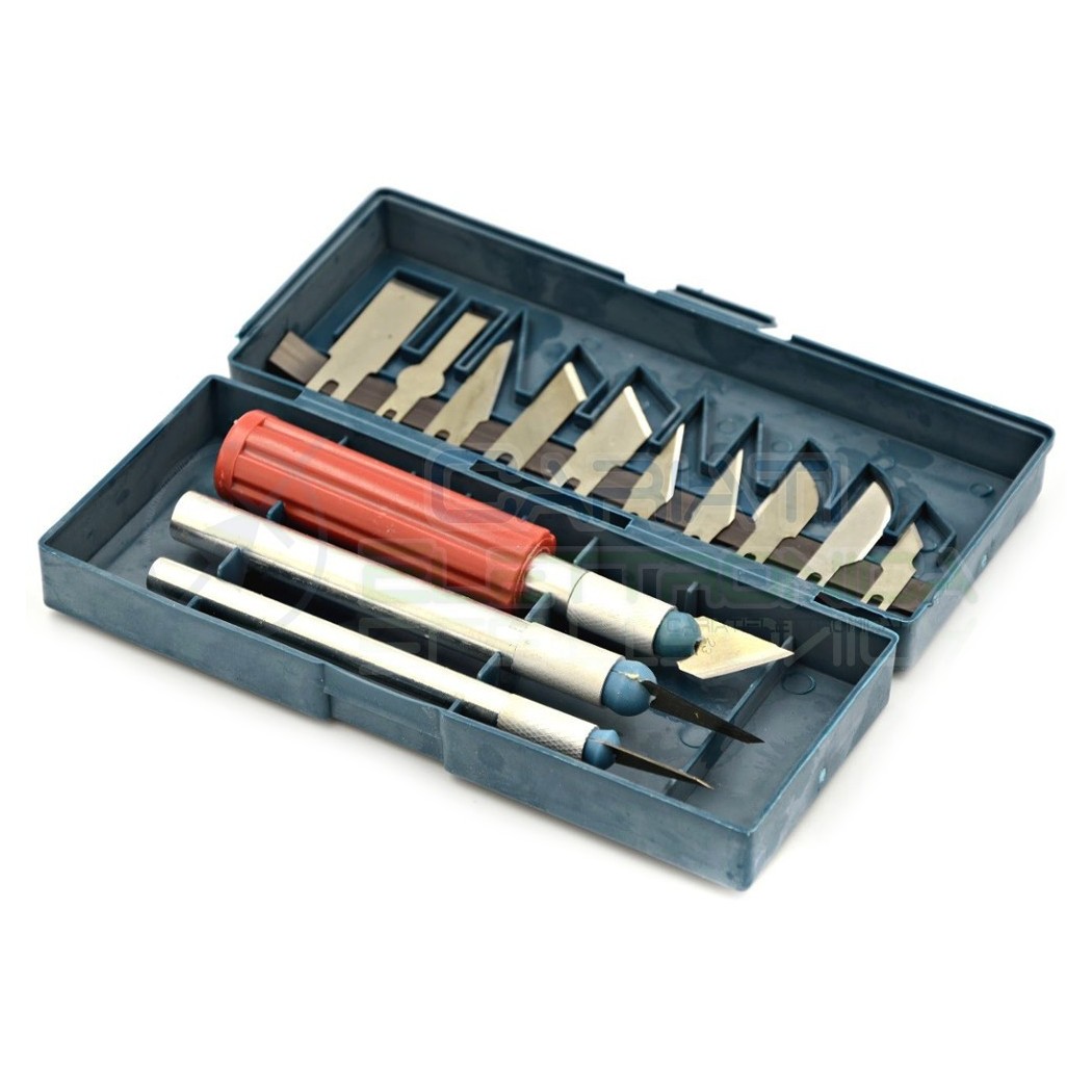 KIT da 16 PEZZI Set tagliabalsa COLTELLI PRECISIONE TAGLIERINI TAGLIAERINOGenerico