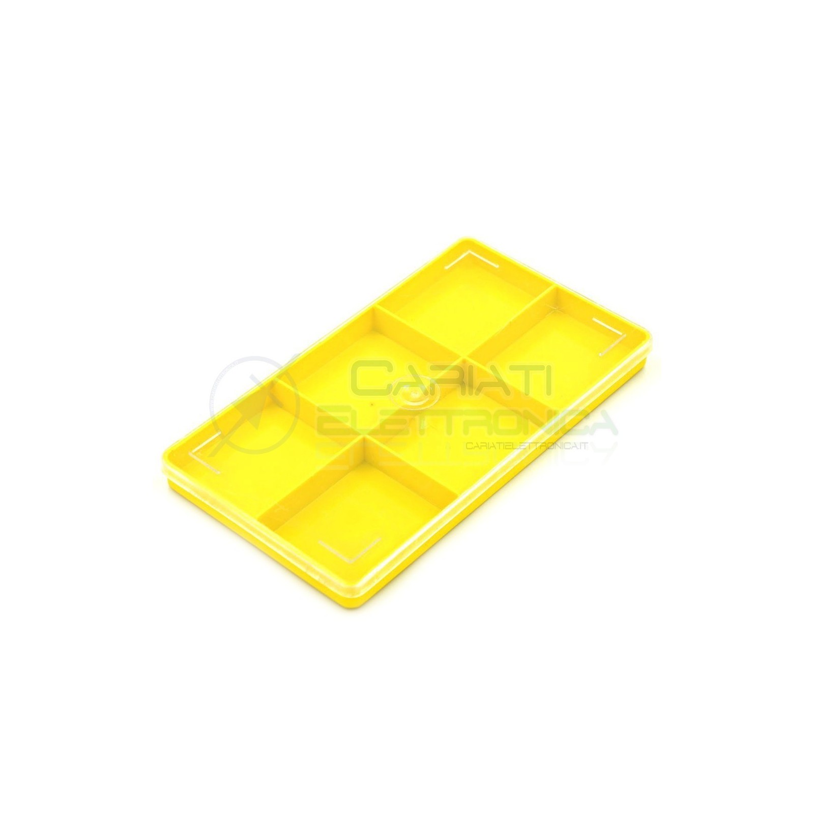 VALIGETTA ORGANIZER CONTENITORE 6 SCOMPARTIMENTI IN PLASTICA 200x110x15 mm
