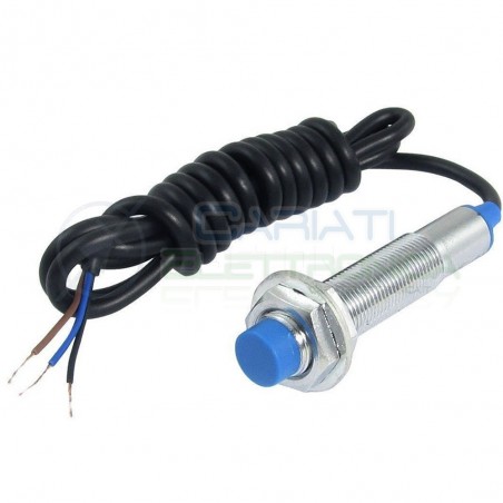 Sensore di Prossimità Induttivo NPN NO M12 6-36Vdc Finecorsa Arduino Generico