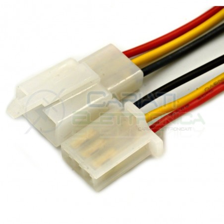 Cavo connettore Maschio Femmina 3 Poli da 11cm Coppia di cavi con Blocco Generico