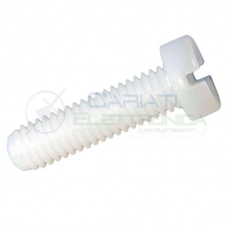 50 PEZZI Vite a Croce M3 in Plastica Nylon Distanziali M3x6 Generico