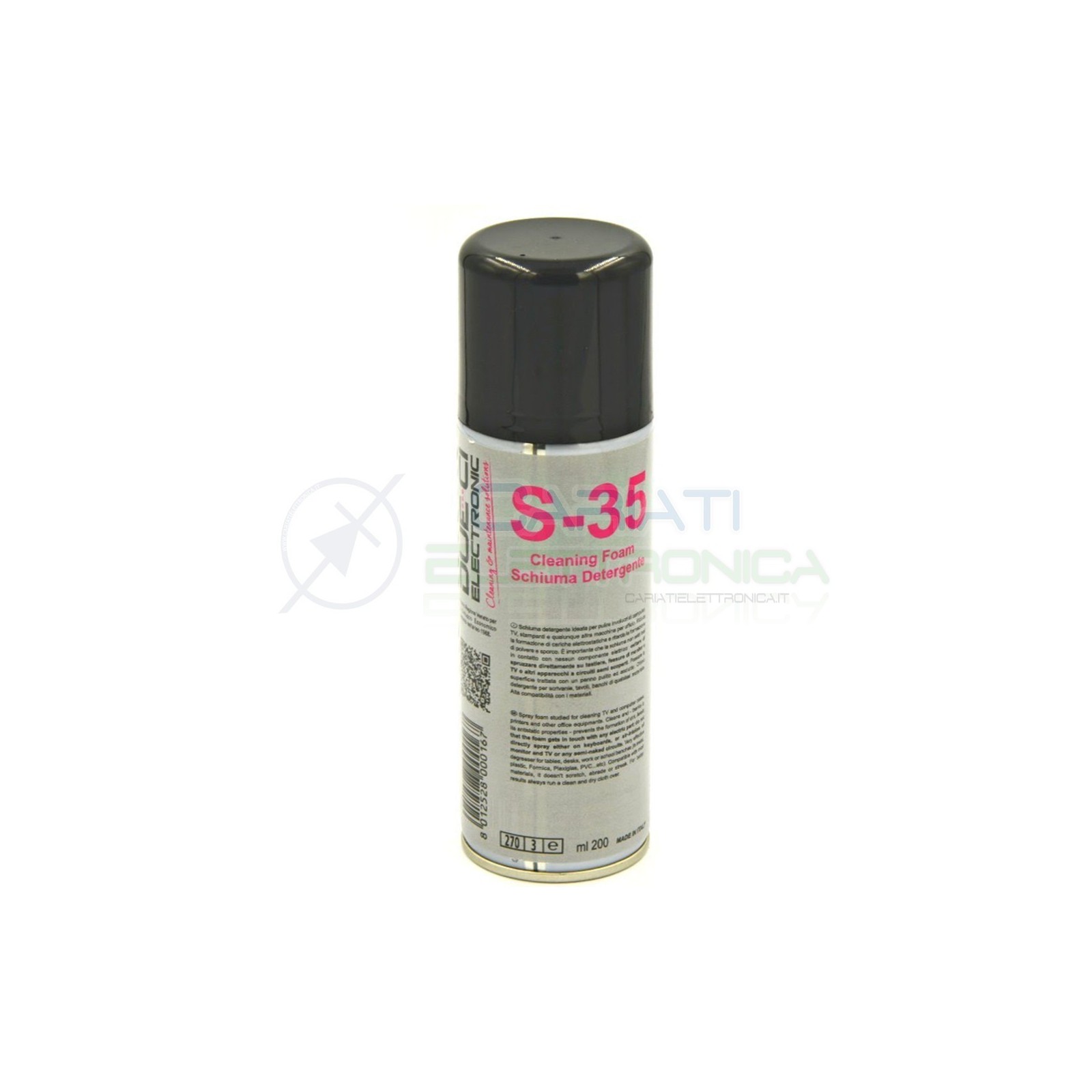 DUE-CI S-35 SCHIUMA DETERGENTE SPRAY 200ML ANTISTATICADue-Ci