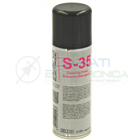 DUE-CI S-35 SCHIUMA DETERGENTE SPRAY 200ML ANTISTATICADue-Ci
