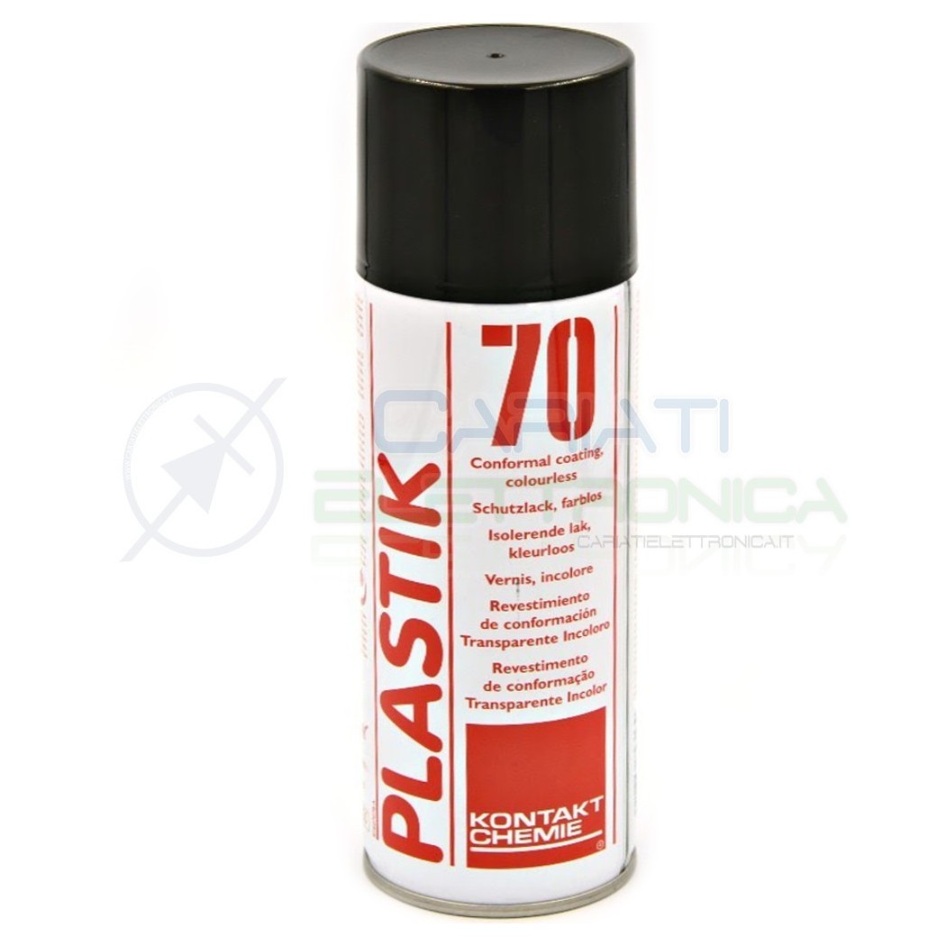 Spray PLASTIK 70 400ml vernice incolore rivestimento per circuiti stampatiKontakt Chemie
