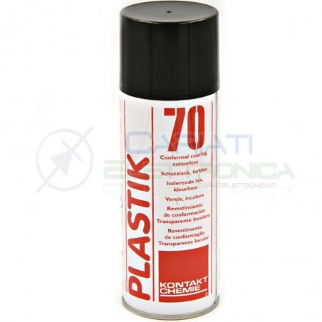 Spray PLASTIK 70 400ml vernice incolore rivestimento per circuiti stampatiKontakt Chemie