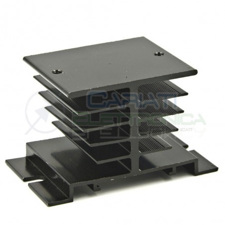 Dissipatore Aletta Raffreddamento per relè stato solido statico SSR 80x50x50 Generico