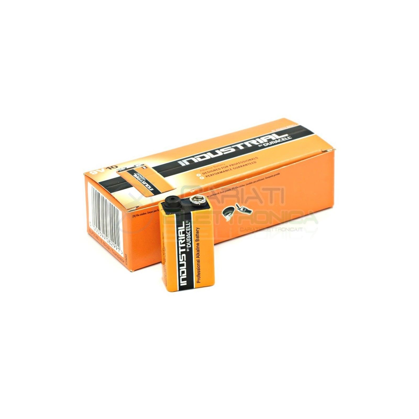 10 BATTERIE PILE DURACELL INDUSTRIAL PLUS MN1604 9VDuracell