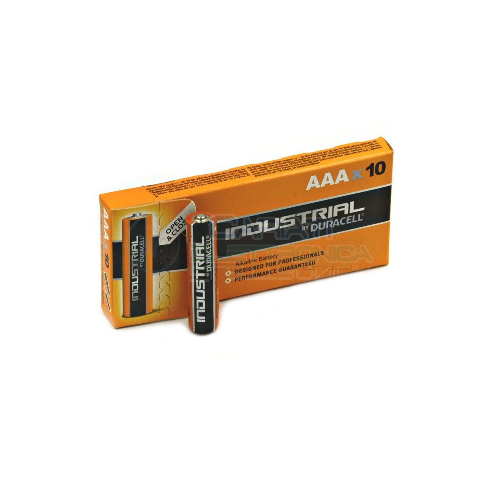 10 BATTERIE PILE DURACELL INDUSTRIAL PLUS MN2400 AAA 1.5V Duracell